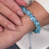 Bleu | Aigue-marine | Argent | Bracelet Charmballa Verre Sirène